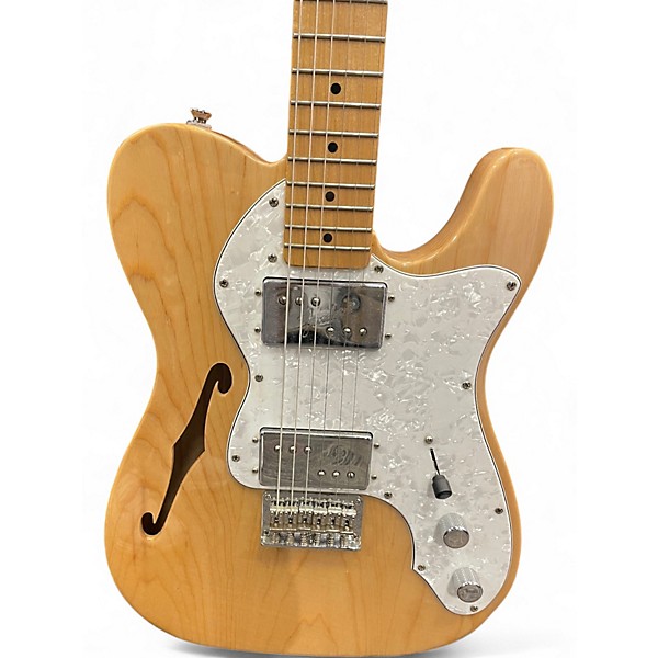 Used Squier Classic Vibe 70s Thinline Telecaster Natural Hollow Body Electric Guitar