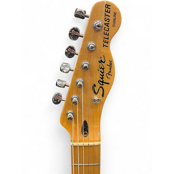 Used Squier Classic Vibe 70s Thinline Telecaster Natural Hollow Body Electric Guitar