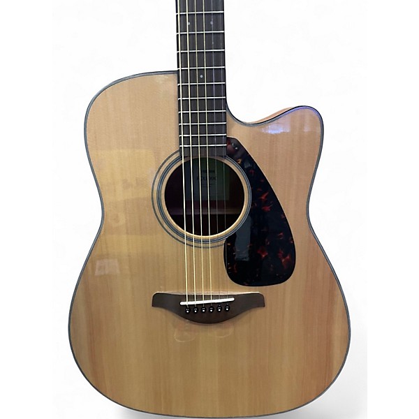 Used Yamaha FGX800C Natural Acoustic Electric Guitar