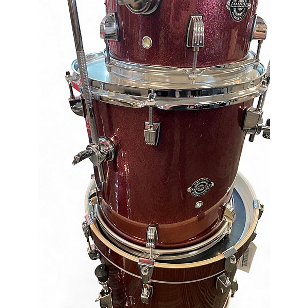 Used Ludwig 4 Piece Breakbeats By Questlove RED SPARKLE Drum Kit