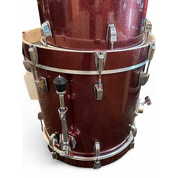 Used Ludwig 4 Piece Breakbeats By Questlove RED SPARKLE Drum Kit