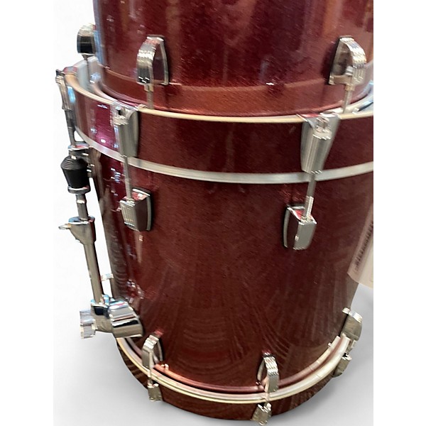 Used Ludwig 4 Piece Breakbeats By Questlove RED SPARKLE Drum Kit