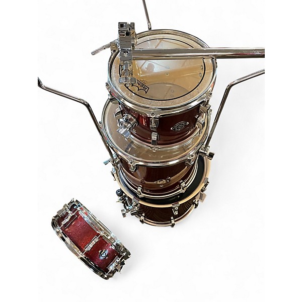 Used Ludwig 4 Piece Breakbeats By Questlove RED SPARKLE Drum Kit