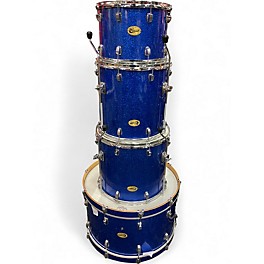Used Ludwig 4 Piece Centennial Blue Sparkle Drum Kit