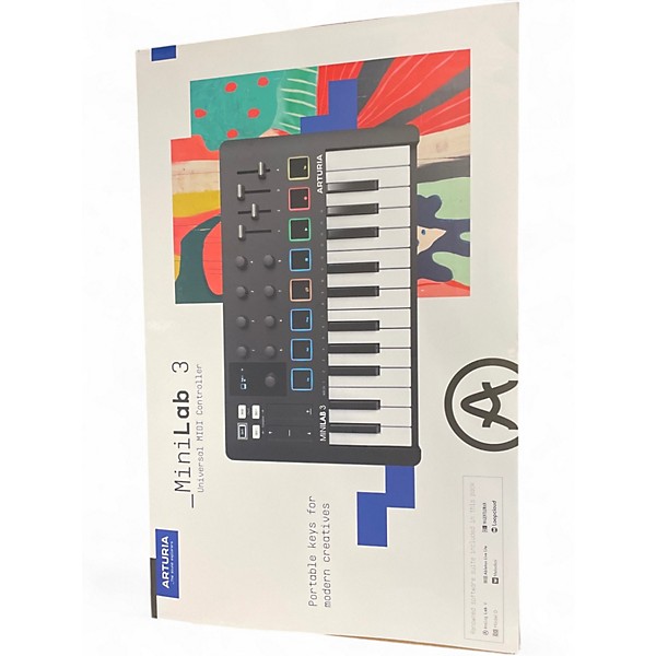Used Arturia Minilab 3 MIDI Controller