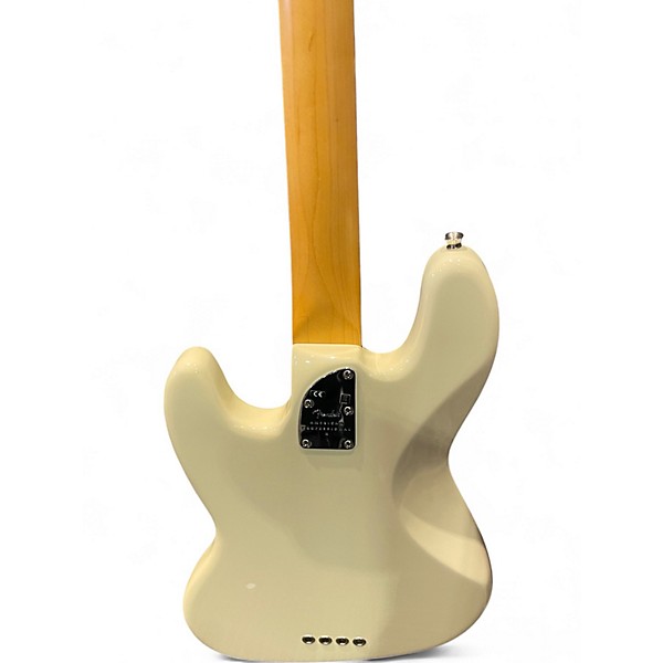 Used Fender American Professional II Jazz Bass Olympic White Electric Bass Guitar