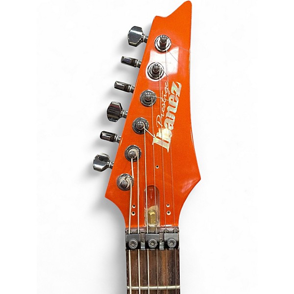 Used Ibanez RG655 PRESTIGE FIRESTORM ORANGE METALLIC Solid Body Electric Guitar