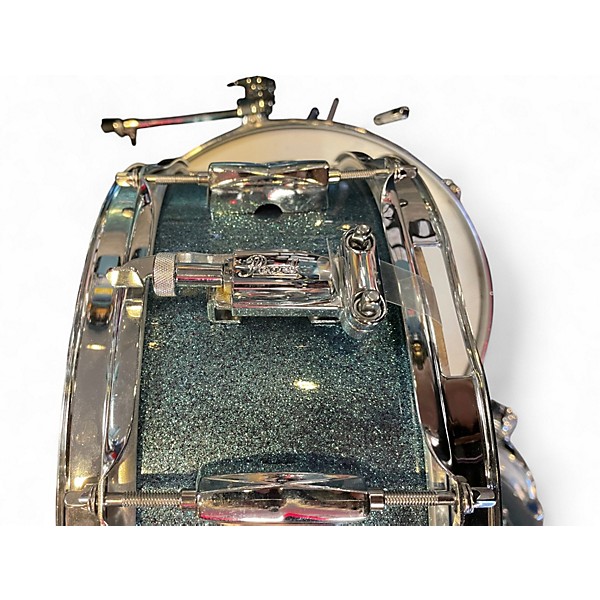 Used Pearl 5 Piece Export blue sparkle Drum Kit