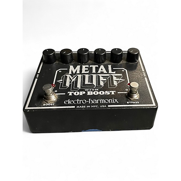Used Electro-Harmonix Metal Muff Distortion With Top Boost Effect Pedal
