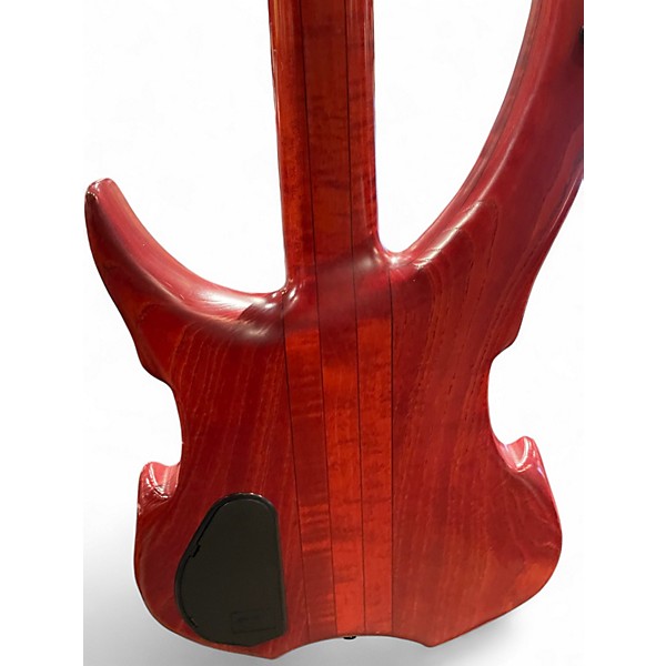 Used 2005 Warwick VAMPYRE LTD 4 STRING Crimson Red Burst Electric Bass Guitar