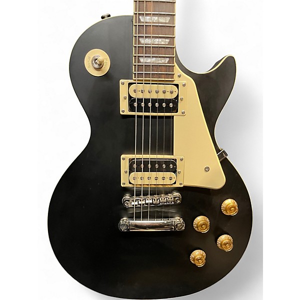 Used Epiphone Les Paul Traditional Pro IV Worn Ebony Solid Body Electric Guitar