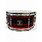 Used Gretsch Drums 6X12 Catalina Snare RED BLACK STRIPED SPARKLE Drum thumbnail