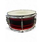 Used Gretsch Drums 6X12 Catalina Snare RED BLACK STRIPED SPARKLE Drum