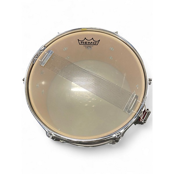 Used Gretsch Drums 6X12 Catalina Snare RED BLACK STRIPED SPARKLE Drum