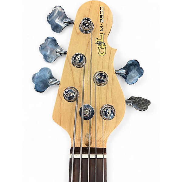 Used G&L Tribute L2500 5 String Honey Burst Electric Bass Guitar