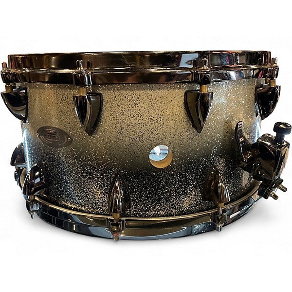 Used Orange County Drum & Percussion 14X7 Miscellaneous Snare SPARKLE WHITE TO BLACK FADE Drum