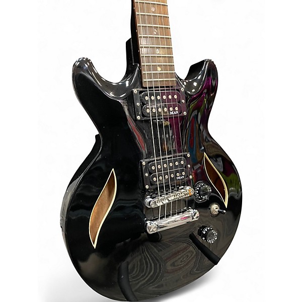 Used Dean BOCA Black Hollow Body Electric Guitar