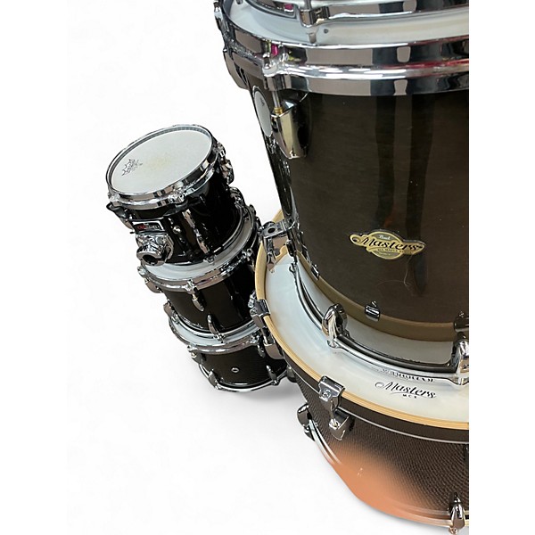 Used Pearl 6 Piece Masters MCX Series Black Ebony Mist Drum Kit