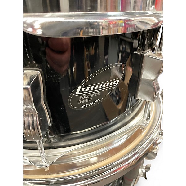 Used Ludwig 5 Piece Accent 5 Piece CS Kit Black Drum Kit