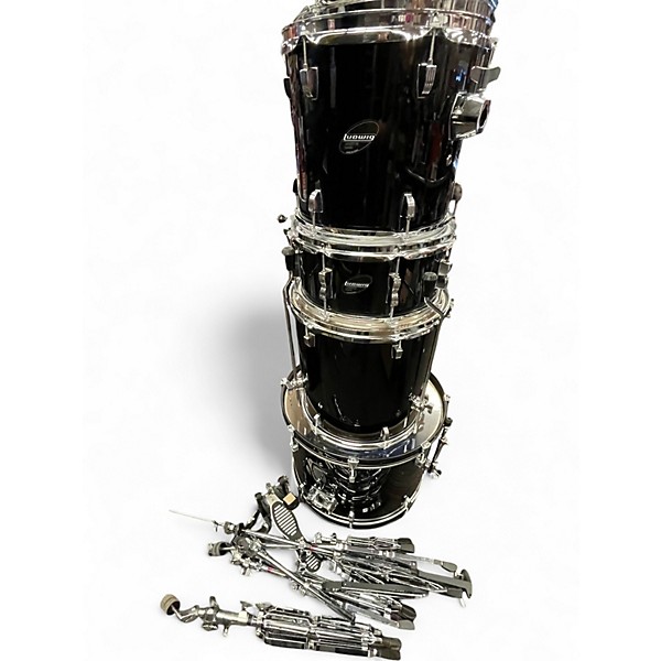 Used Ludwig 5 Piece Accent 5 Piece CS Kit Black Drum Kit