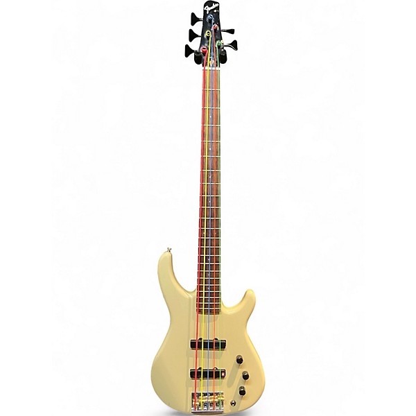 Used Fender MB5 Olympic White Electric Bass Guitar