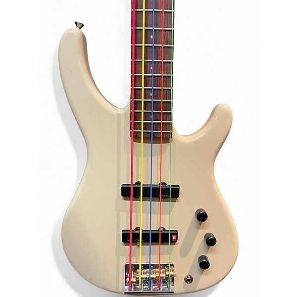 Used Fender MB5 Olympic White Electric Bass Guitar