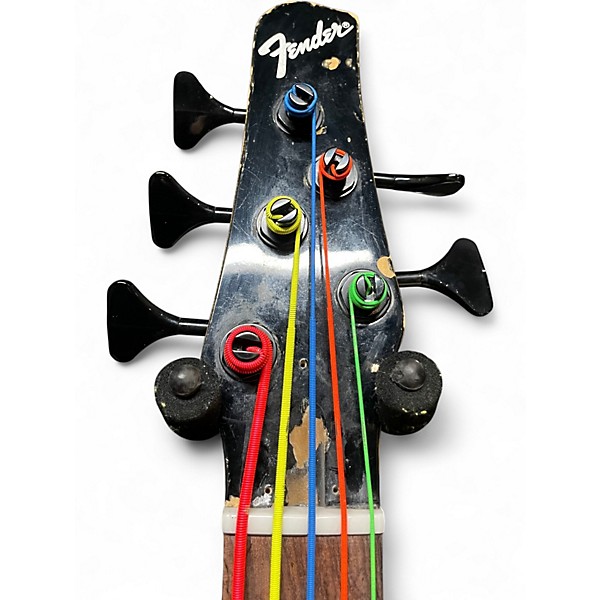 Used Fender MB5 Olympic White Electric Bass Guitar