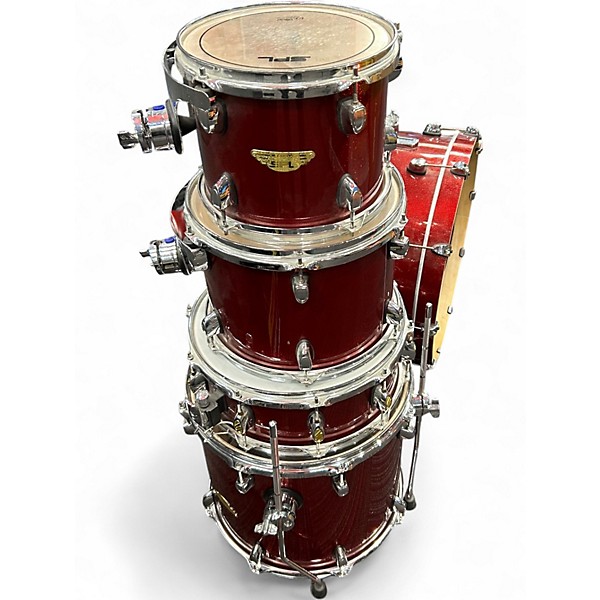 Used SPL 5 Piece Velocity Kit Red Drum Kit