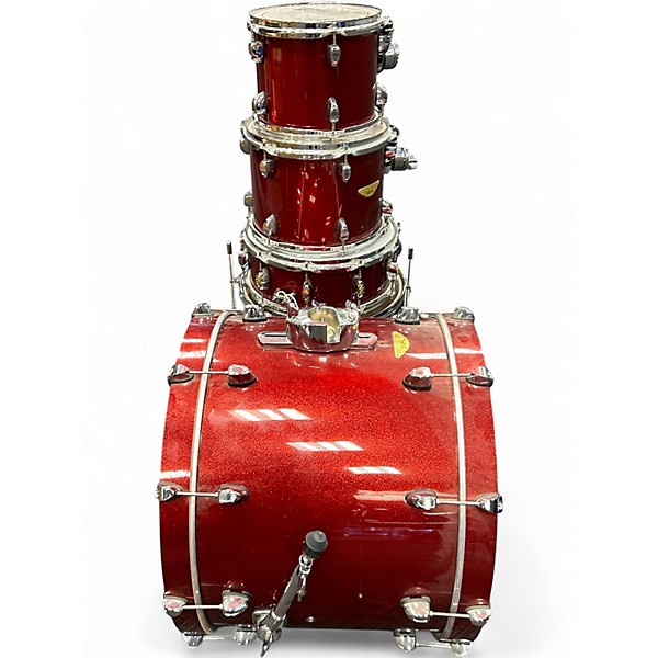 Used SPL 5 Piece Velocity Kit Red Drum Kit
