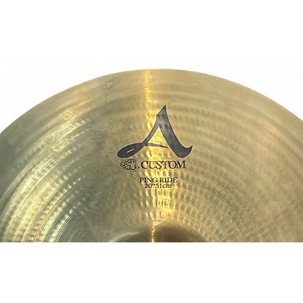 Used Zildjian 20in A Custom Ping Ride Cymbal