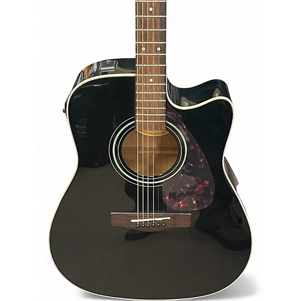 Used Yamaha FX335C Black Acoustic Electric Guitar
