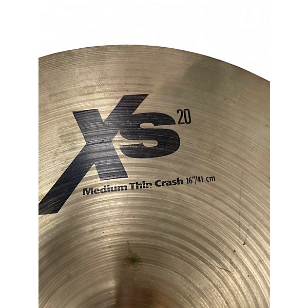 Used SABIAN 16in XS20 Medium Thin Crash Cymbal