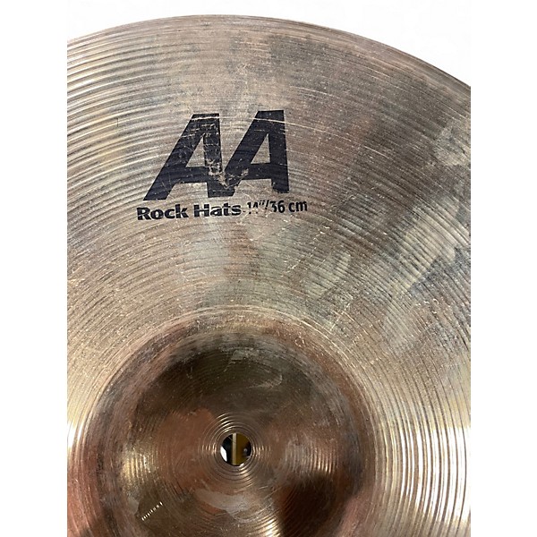 Used SABIAN 14in ROCK HATS AA PAIR Cymbal