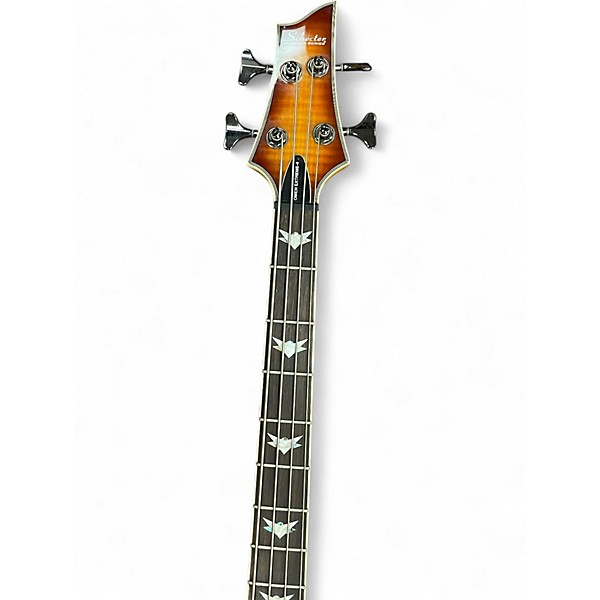 Used Schecter Guitar Research Omen Extreme 4 String Cherry Sunburst Electric Bass Guitar