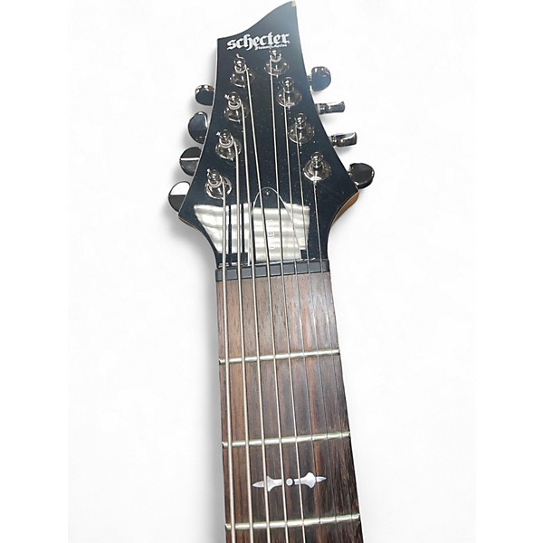 Used Schecter Guitar Research Omen 8 Black Solid Body Electric Guitar