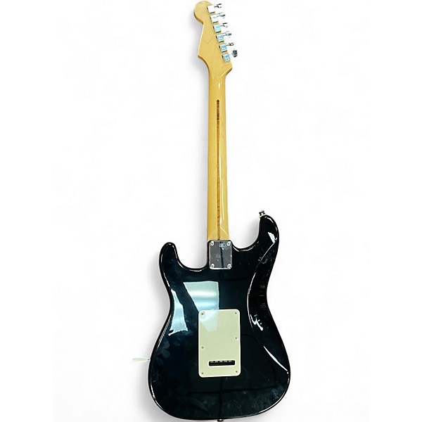 Used 2002 Fender Standard Stratocaster Black Solid Body Electric Guitar