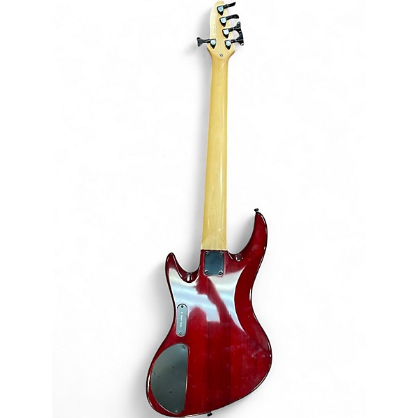 Used DeArmond PILOT V BASS Wine Red Electric Bass Guitar