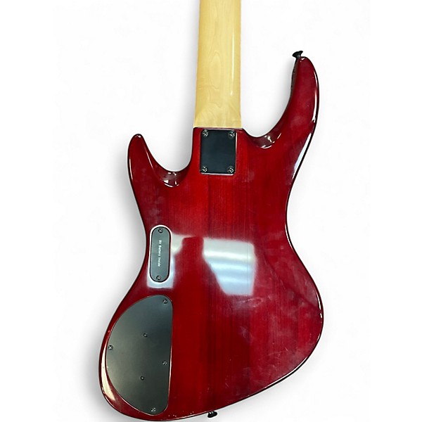 Used DeArmond PILOT V BASS Wine Red Electric Bass Guitar