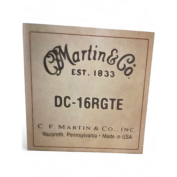 Used Martin DC-16RGTE Natural Acoustic Electric Guitar