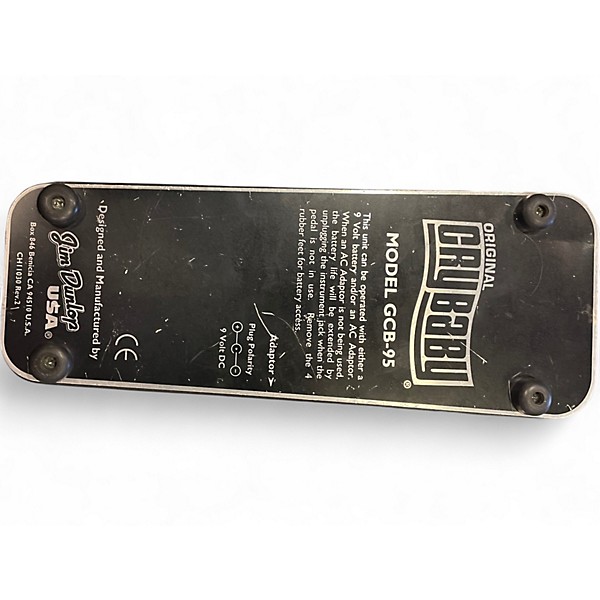 Used Dunlop GCB95 Original Crybaby Wah Effect Pedal