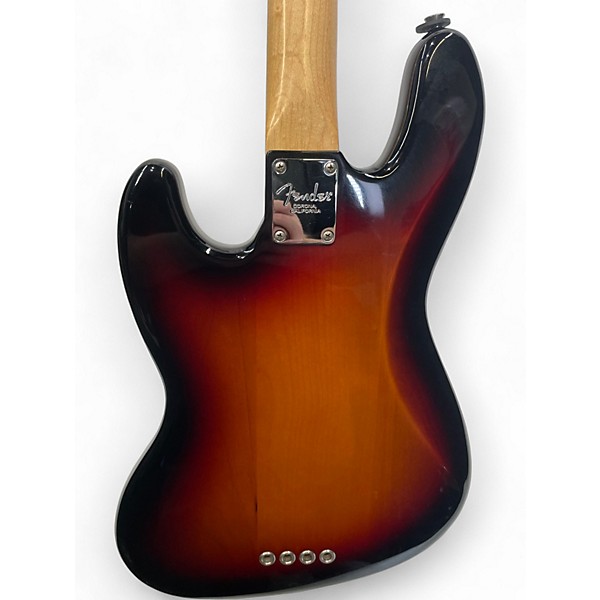 Used Fender Deluxe Jazz Bass 2 Color Sunburst Electric Bass Guitar