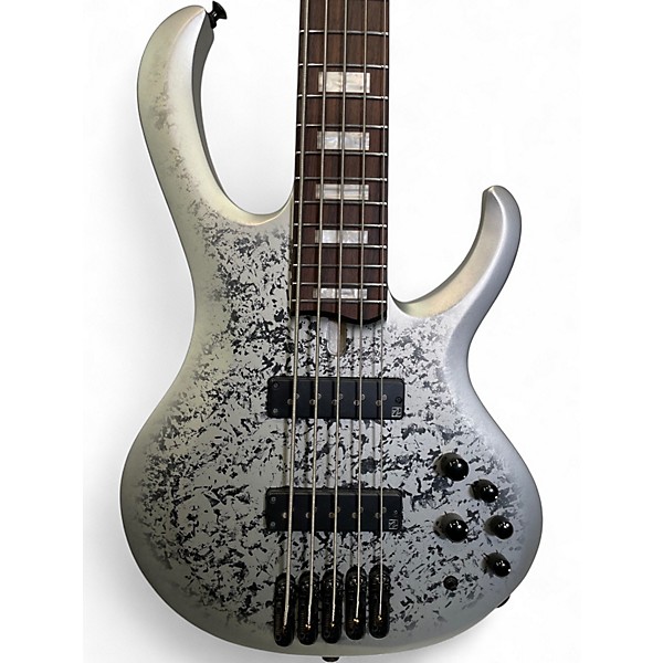 Used Ibanez BTB25TH5 Silver Electric Bass Guitar