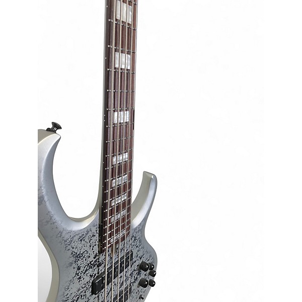 Used Ibanez BTB25TH5 Silver Electric Bass Guitar
