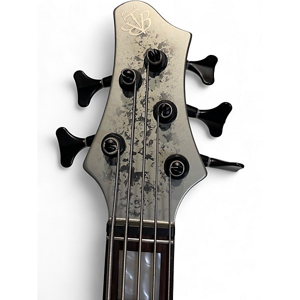 Used Ibanez BTB25TH5 Silver Electric Bass Guitar