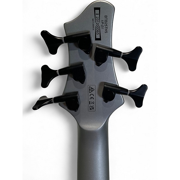 Used Ibanez BTB25TH5 Silver Electric Bass Guitar