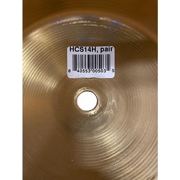 Used MEINL 14in HCS Hi Hat Pair Cymbal