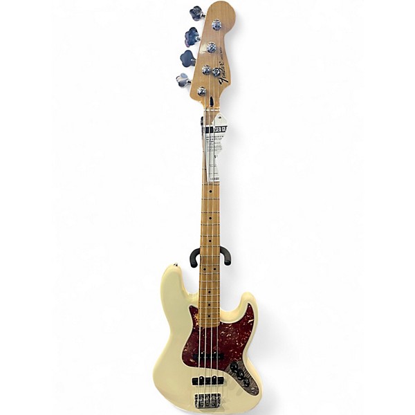 Used Fender Standard Jazz Bass WHITE Electric Bass Guitar