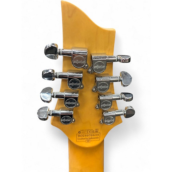 Used Schecter Guitar Research C8 DELUXE WHITE SATIN Solid Body Electric Guitar