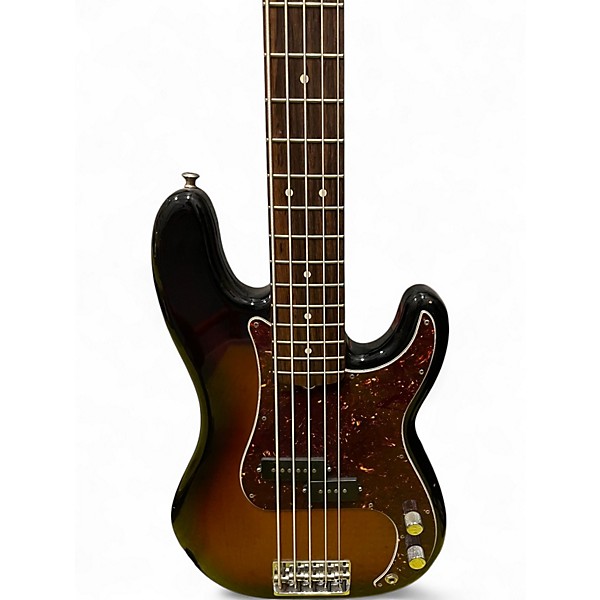 Used Fender American Standard P-Bass V 3 Color Sunburst Electric Bass Guitar