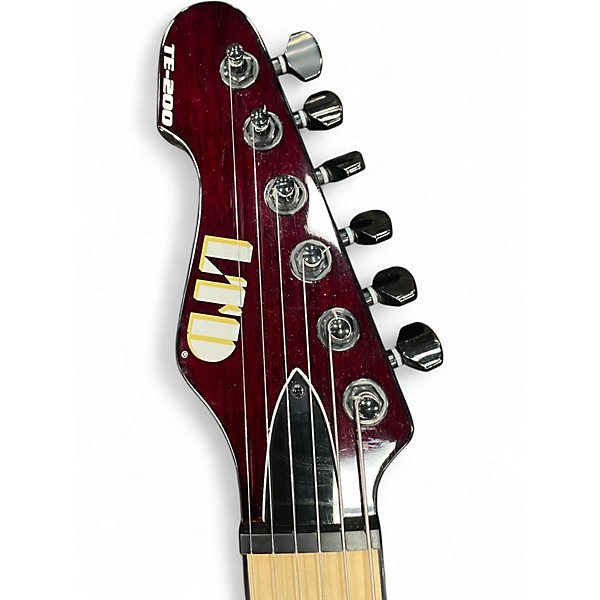 Used ESP LTD TE200 Crimson Red Trans Solid Body Electric Guitar